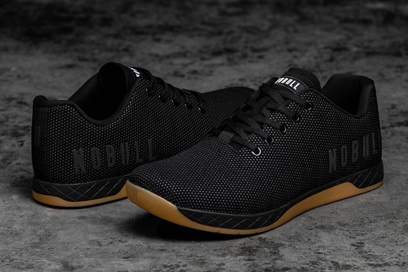 Black Nobull Gum Men's Trainers | CA M1480Q